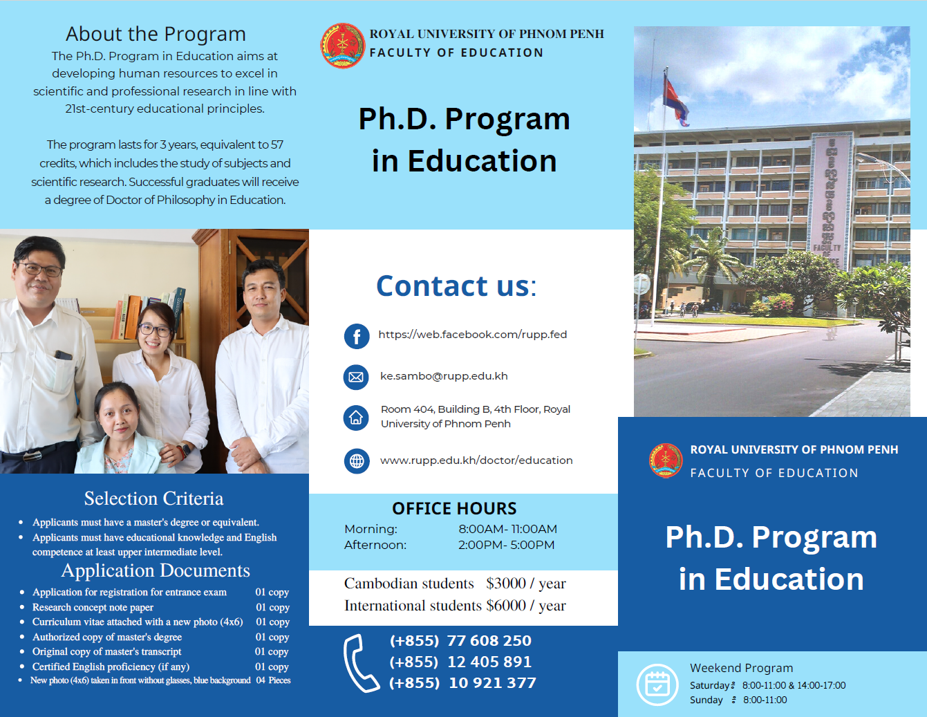 Master of Education announcement 