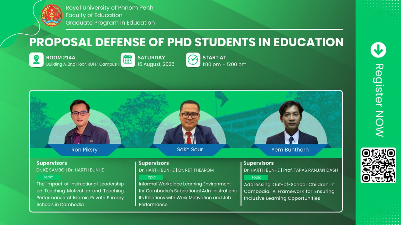 Proposal Defense of PhD Students in Education
